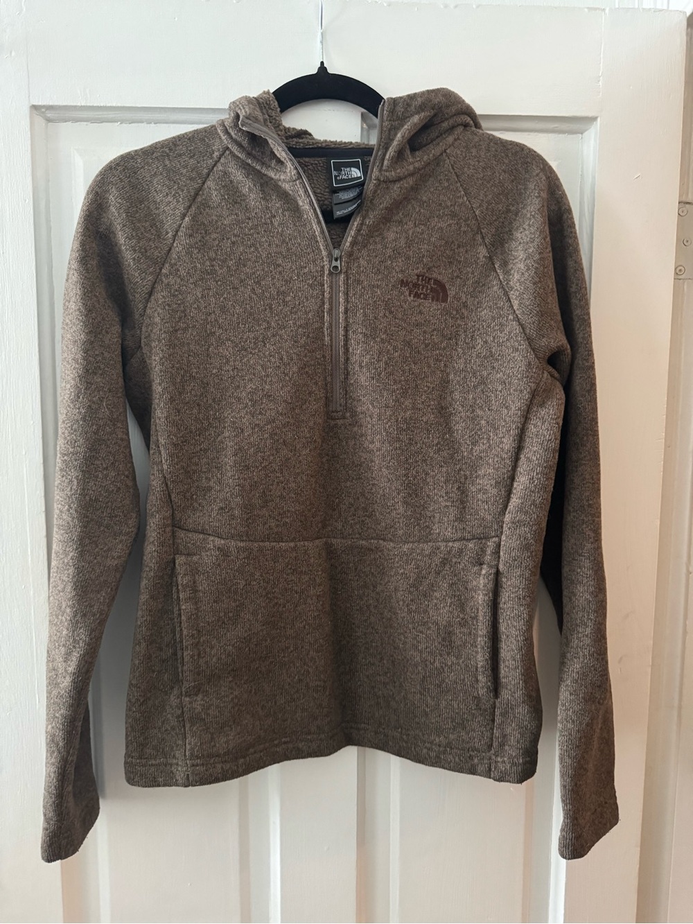 The North Face Women’s Brown Quarter Zip Hooded Fleece